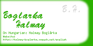 boglarka halmay business card